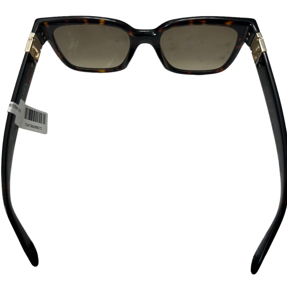 NWT GIVENCHY HAVANA SQUARE SUNGLASSES BROWN, CASE AND CLOTH - Picture 7 of 10